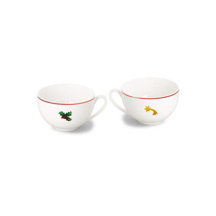 Kaffeetasse Ilex&Sternschnuppe (9,7cm; 0,25l)-Tassen und Becher
