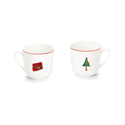 Becher Tanne&Geschenk (0,32l)-Tassen und Becher