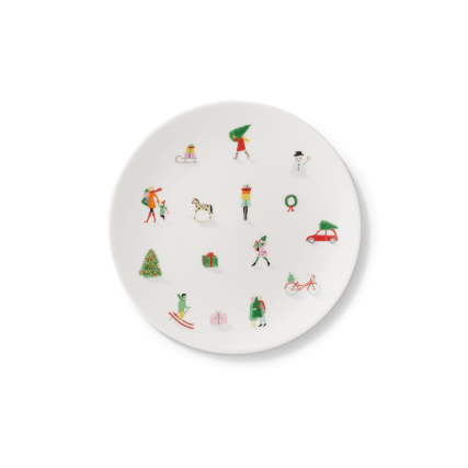 Dessertteller Bunt (21cm)-Noel