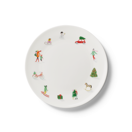 Dessertteller Bunt (24cm)-Noel