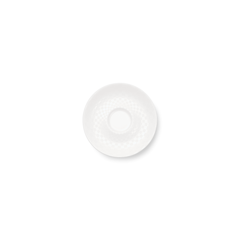 Espresso saucer (Squares) White (11,3cm; 0,11l) 