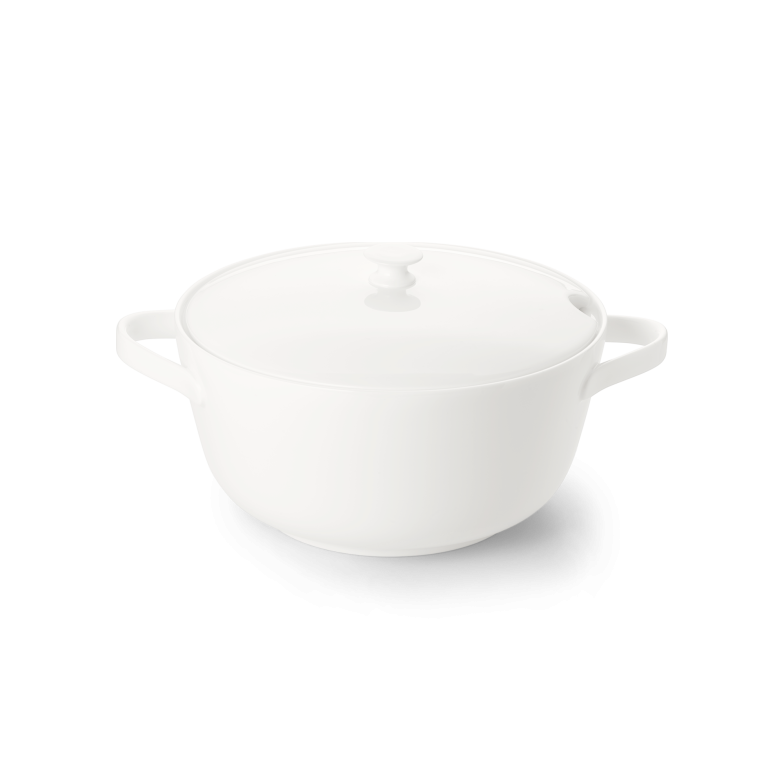 Dish with lid White (2l) 