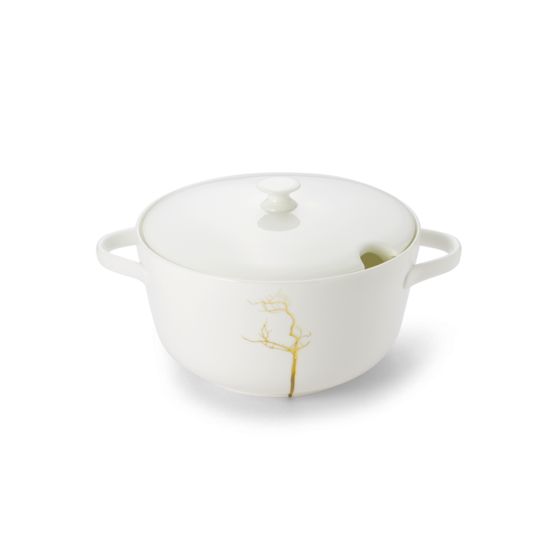 Dish with lid Gold (2l) 