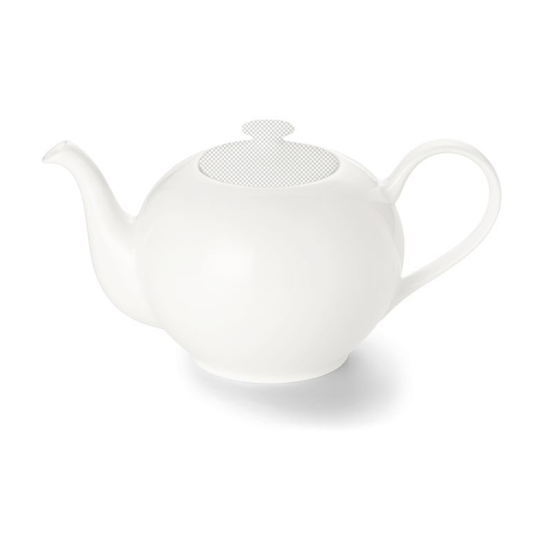 Teekanne Unterteil 0,90 l Weiß 