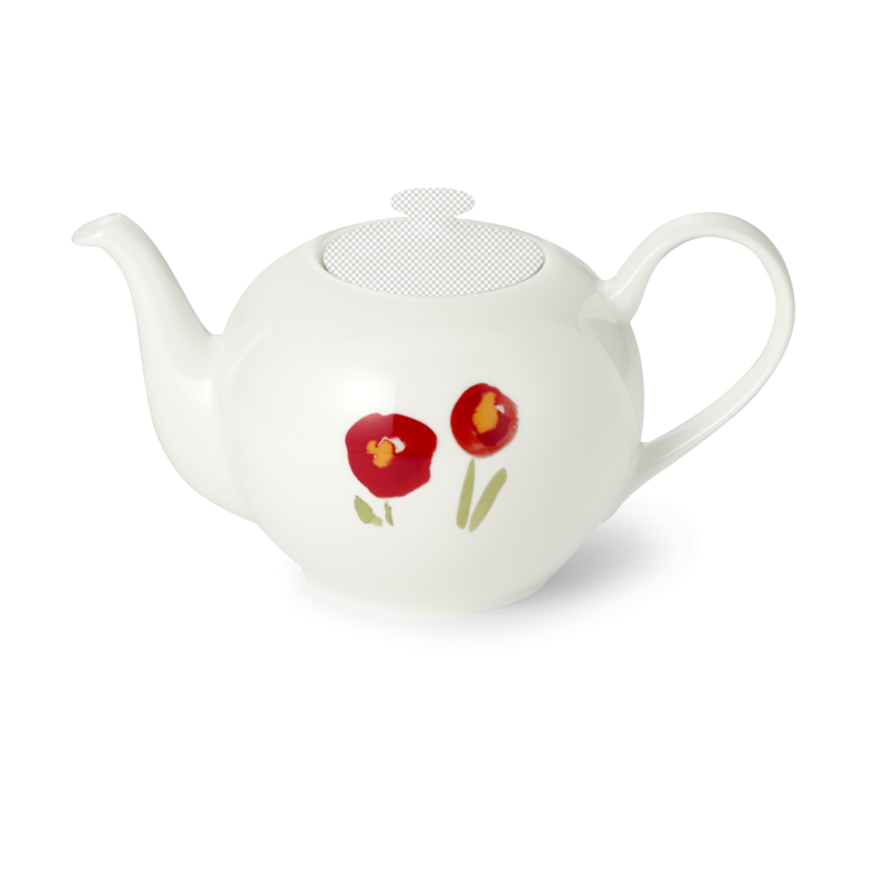 Base of teapot 0,90 l poppy red 