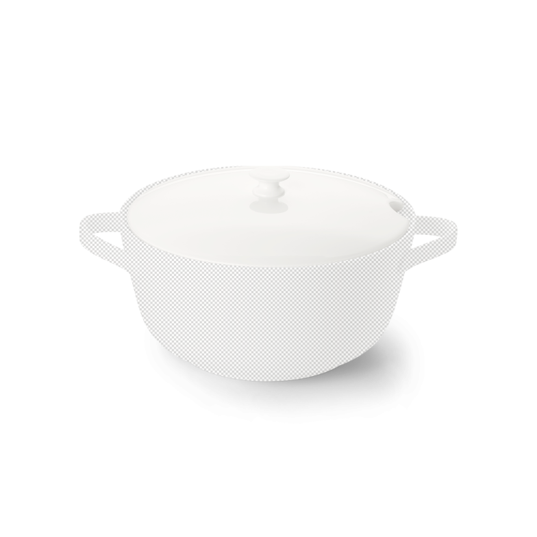 Lid of vegetable dish 2 l white 