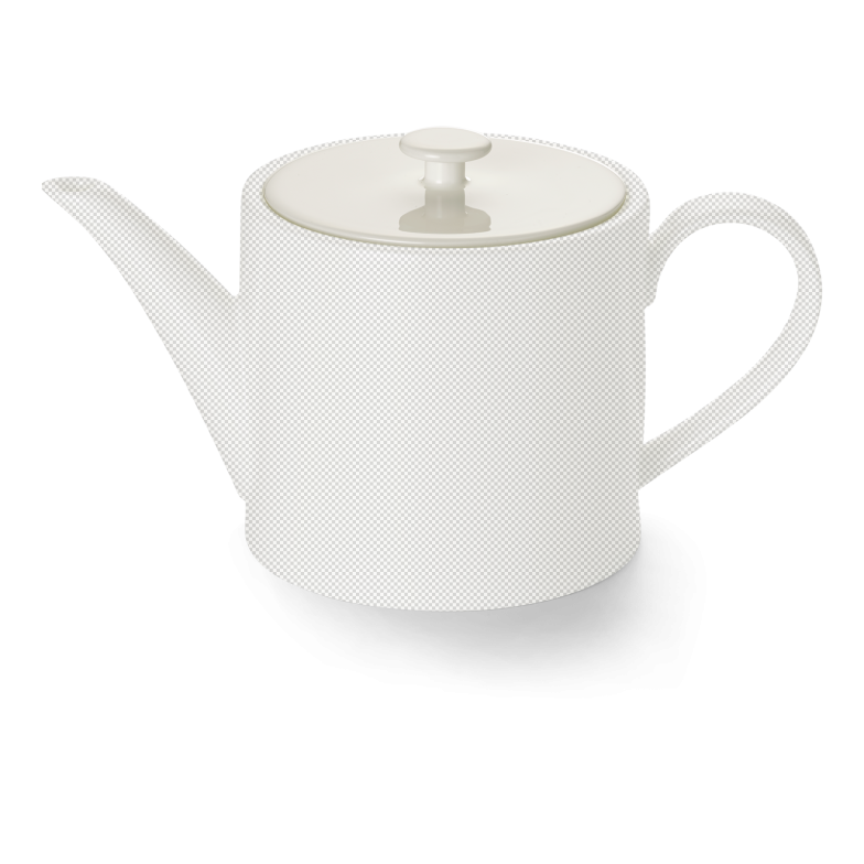 Deckel Teekanne 1,3 l zylindrisch Weiß 
