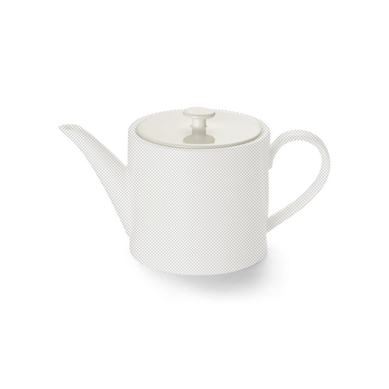 Deckel Teekanne 0,50 l zylindrisch Weiß 