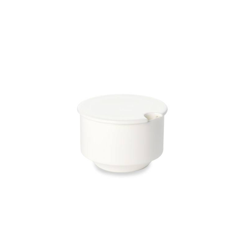 Condiment pot with lid White 
