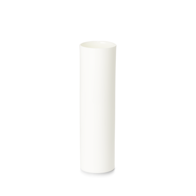 Vase zyl. 21 cm Weiß 