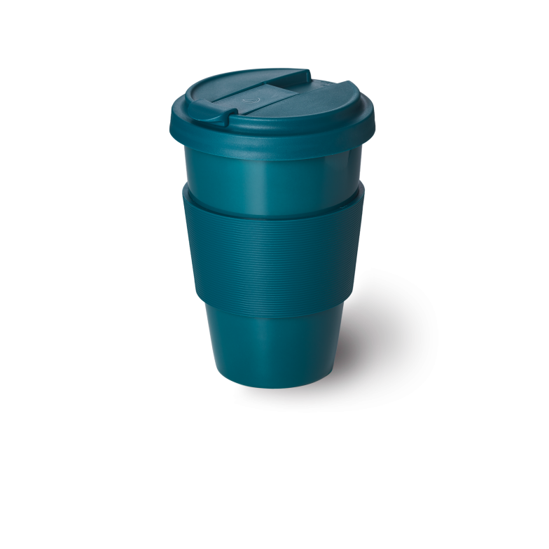 Solid Color Coffee-To-Go Cup Petrol (0,35l) 