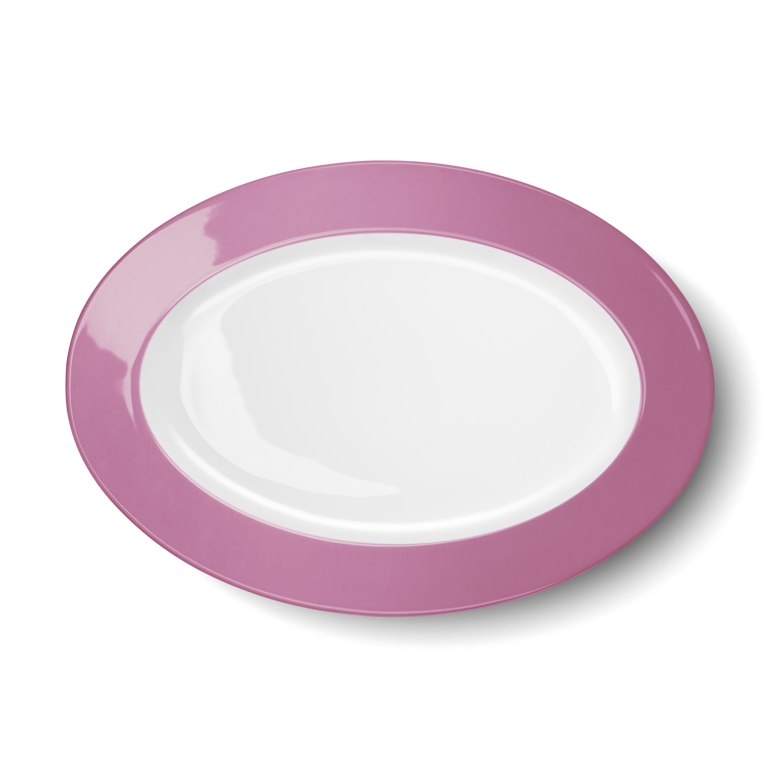 Ovale Platte Pink (33cm) 
