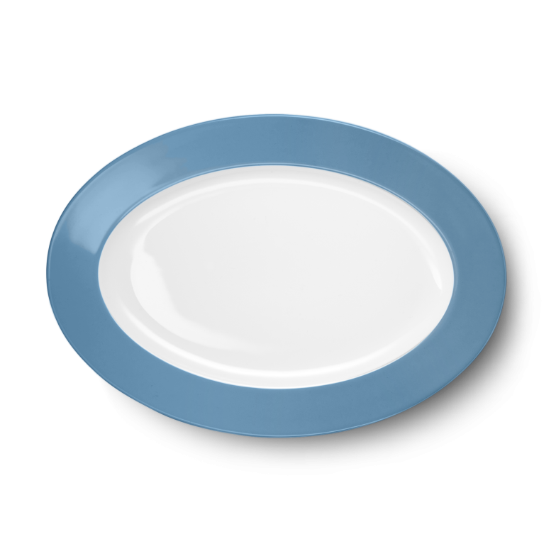 Oval Platter Vintage Blue (33cm) 