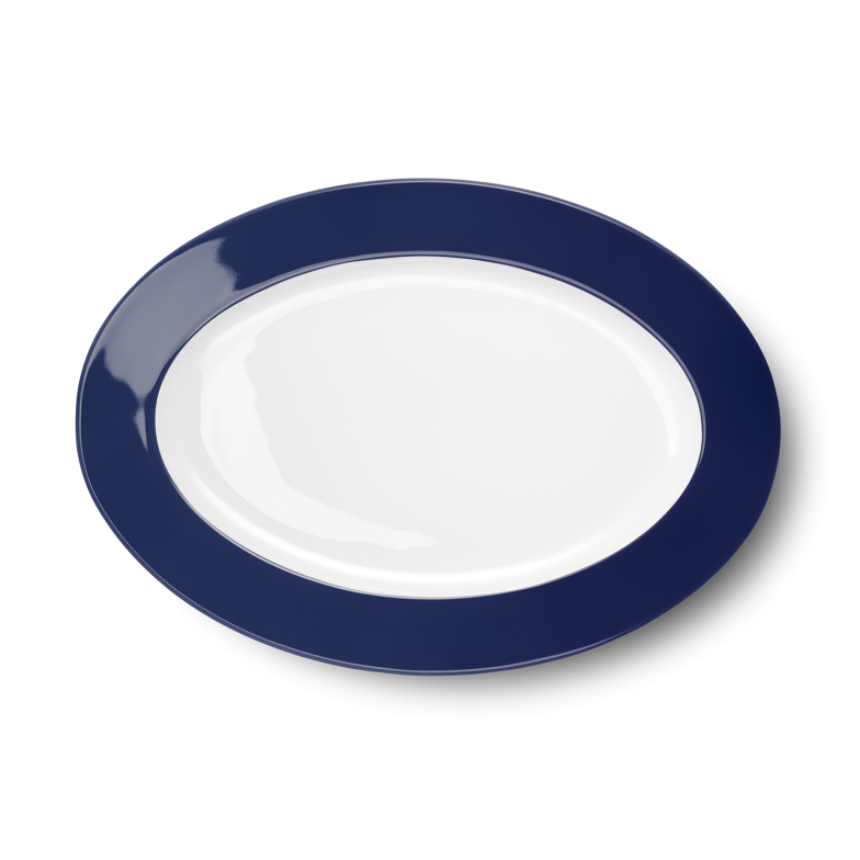 Oval Platter Navy (33cm) 