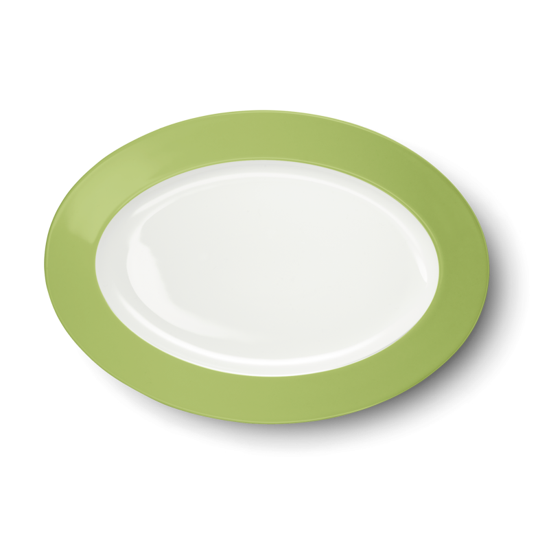 Oval Platter Spring Green (33cm) 