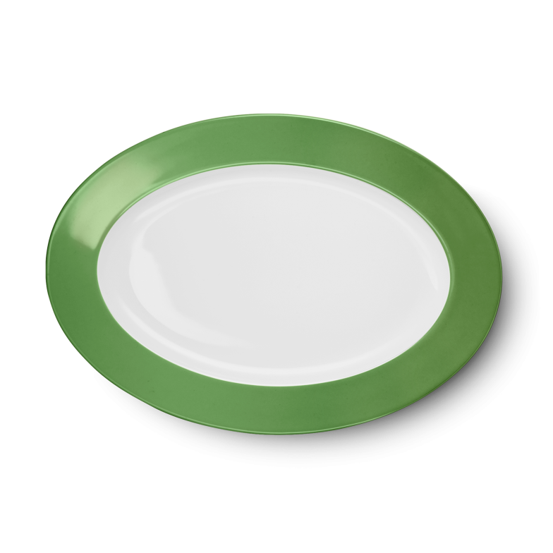 Ovale Platte Apfelgrün (33cm) 