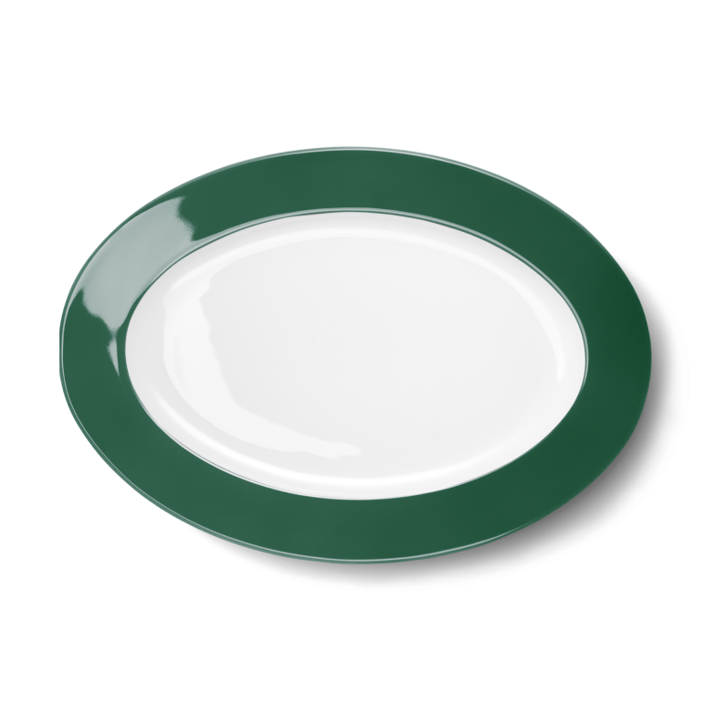 Oval Platter Dark Green (33cm) 