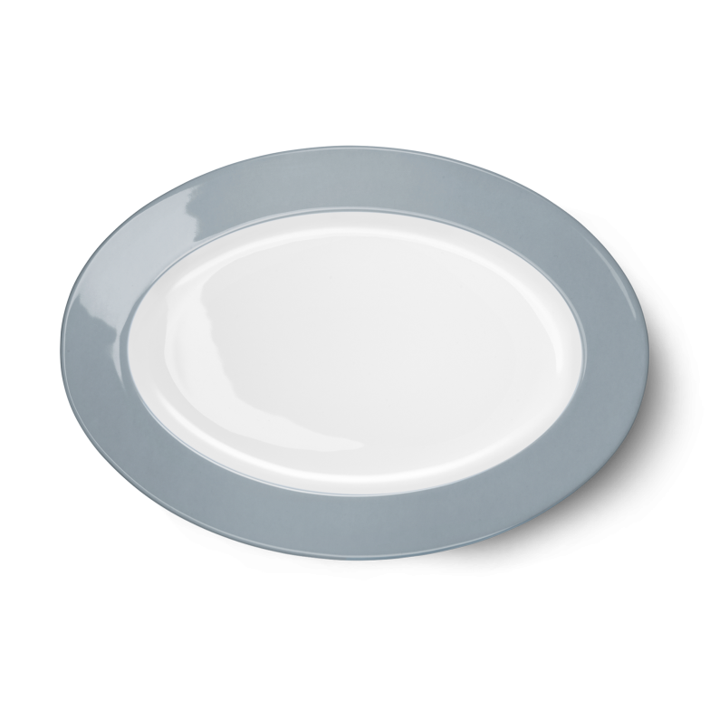 Ovale Platte Grau (33cm) 