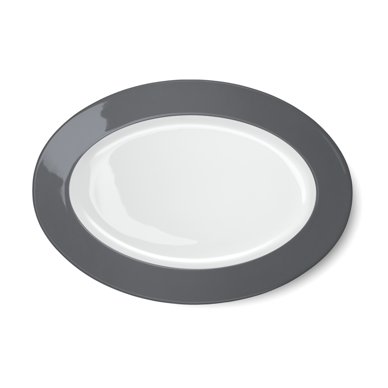 Oval Platter Anthracite (33cm) 