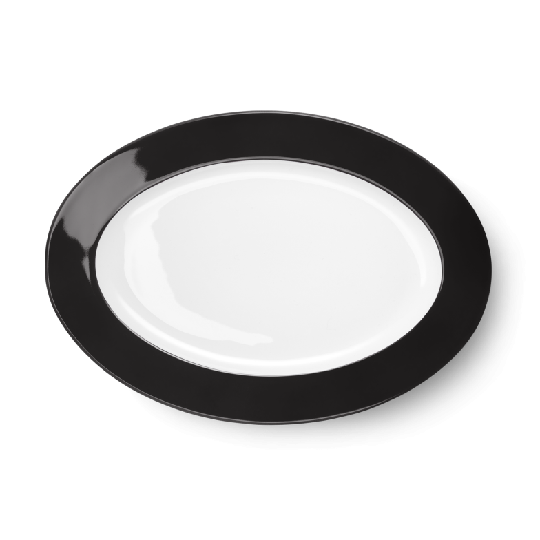 Oval Platter Black (33cm) 