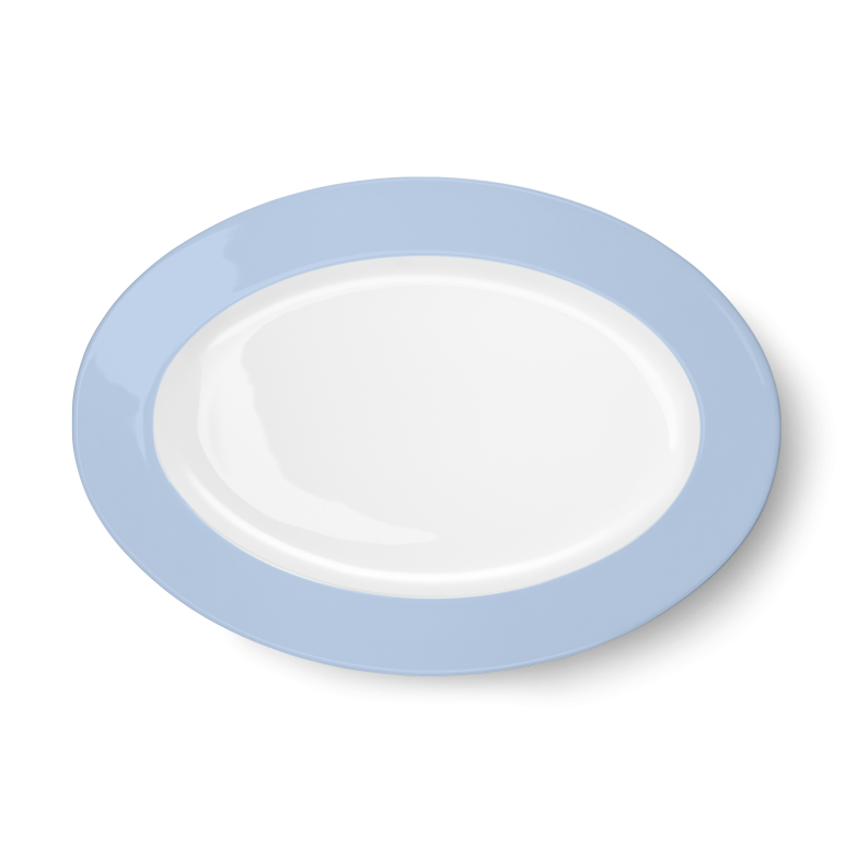 Oval Platter Morning Blue (33cm) 