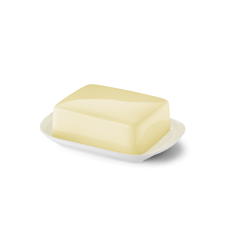 Upper part of butter dish Vanilla 