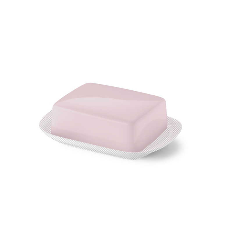 Upper part of butter dish Powder Pink 