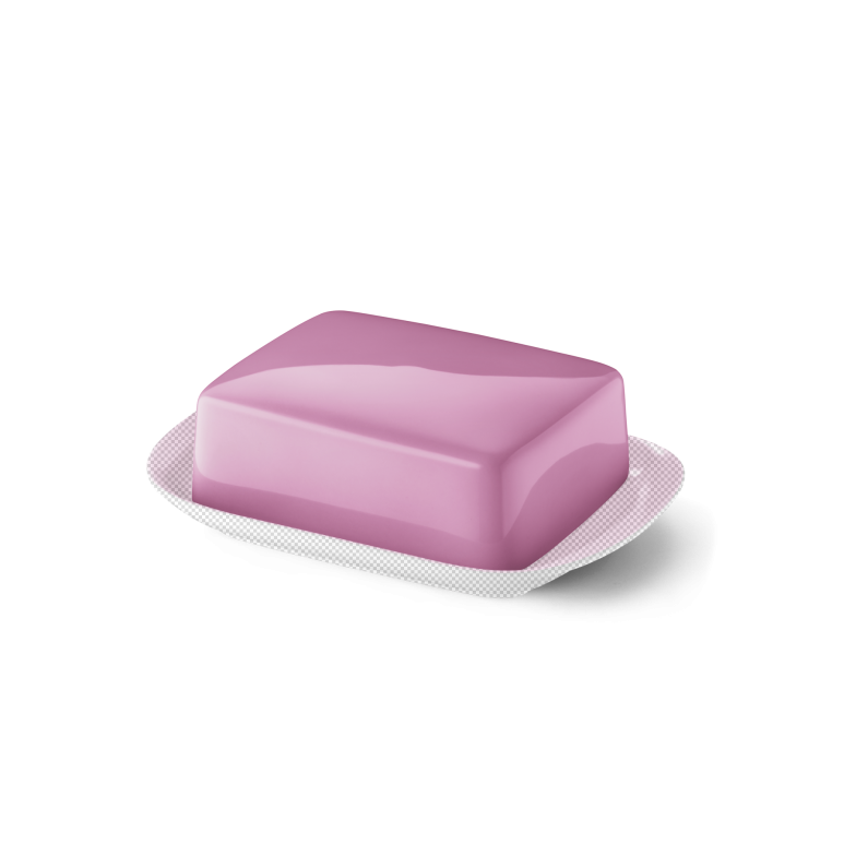 Upper part of butter dish Pink 