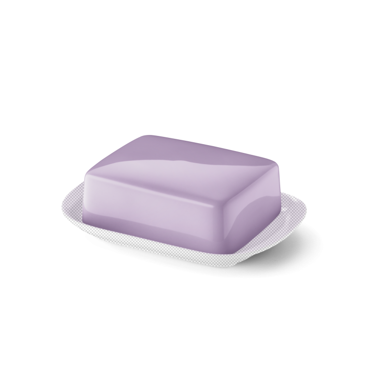 Upper part of butter dish Lilac 