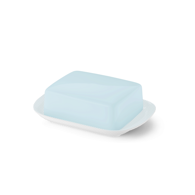Upper part of butter dish Ice Blue 