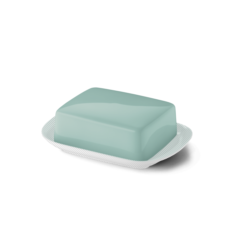 Upper part of butter dish Turquoise 