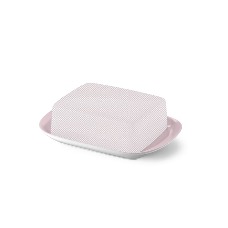 Base of butter dish Powder Pink 