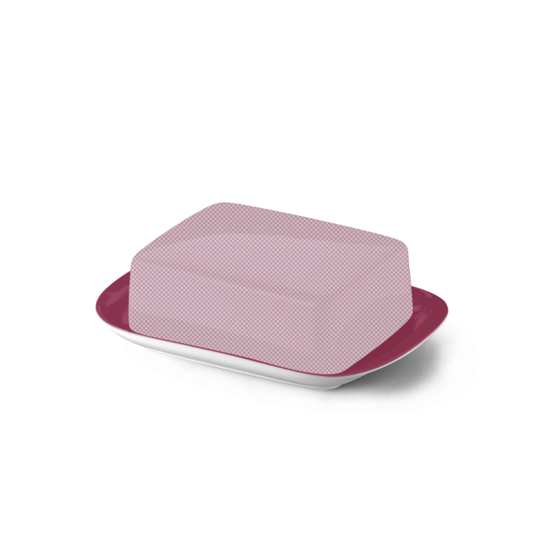 Base of butter dish Raspberry 