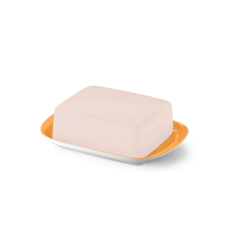 Base of butter dish Tangerine 