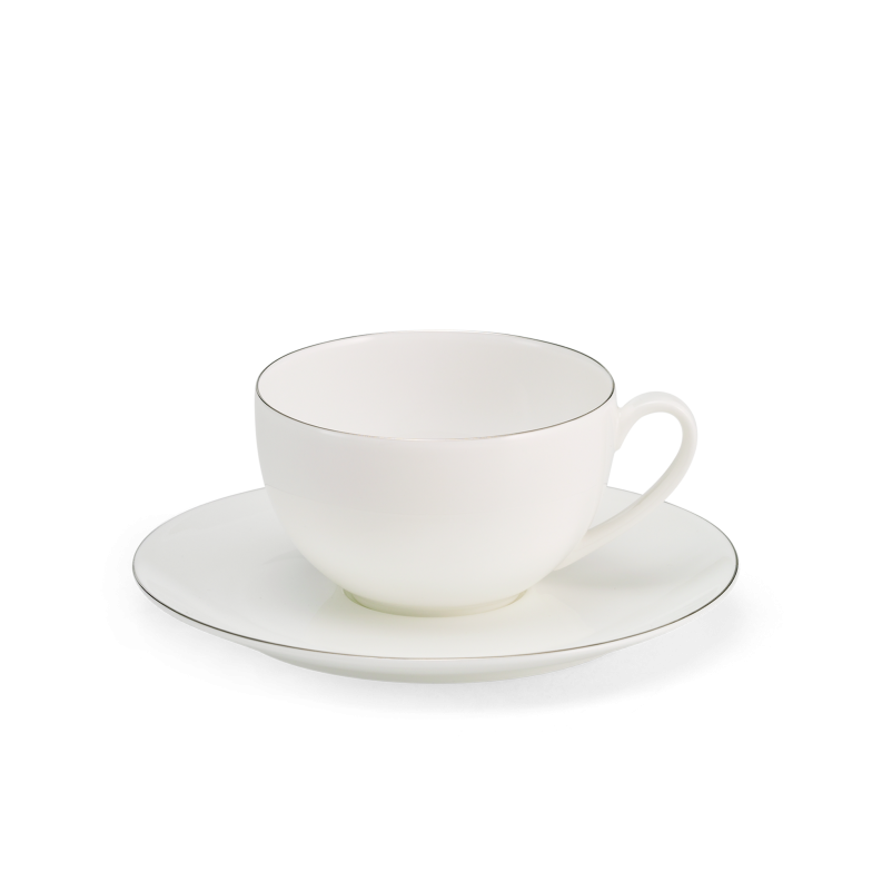 Set Cafe au lait cup Platin Rim (0,32l) 