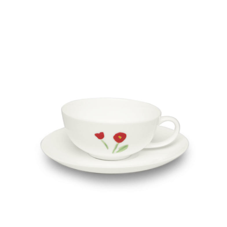 Set Tea cup Red (0,2l) 