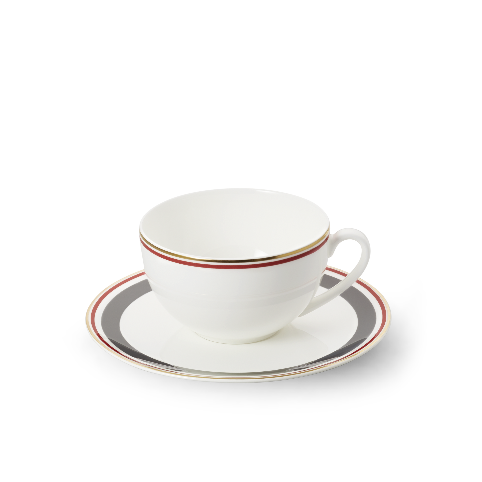 Coffee cup Capri anthracite/red