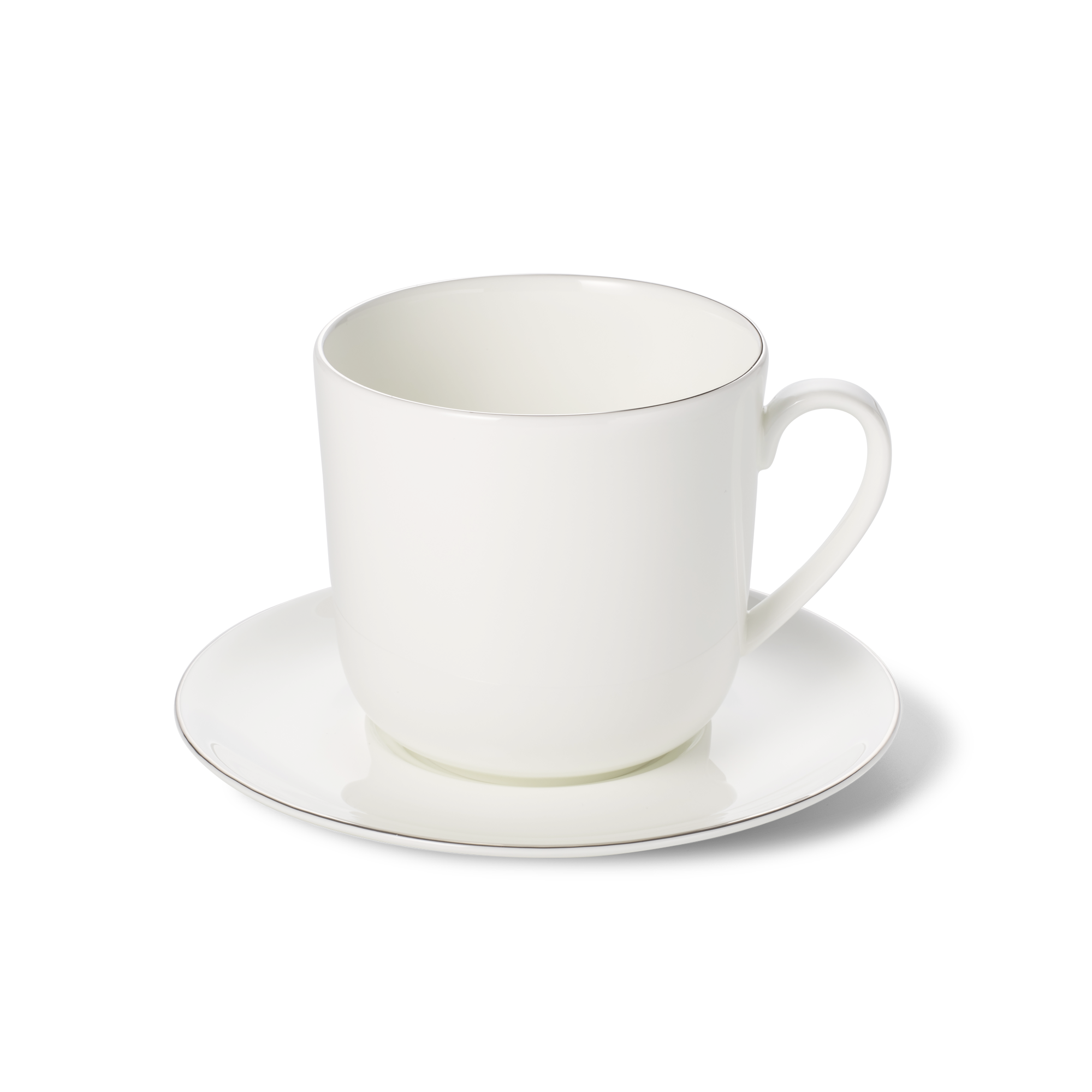 Platin Line mug with saucer