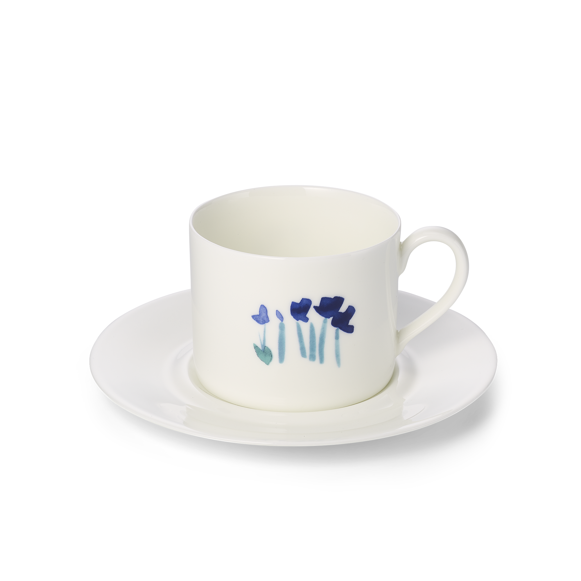 Coffee cup Impression blue, saucer flat