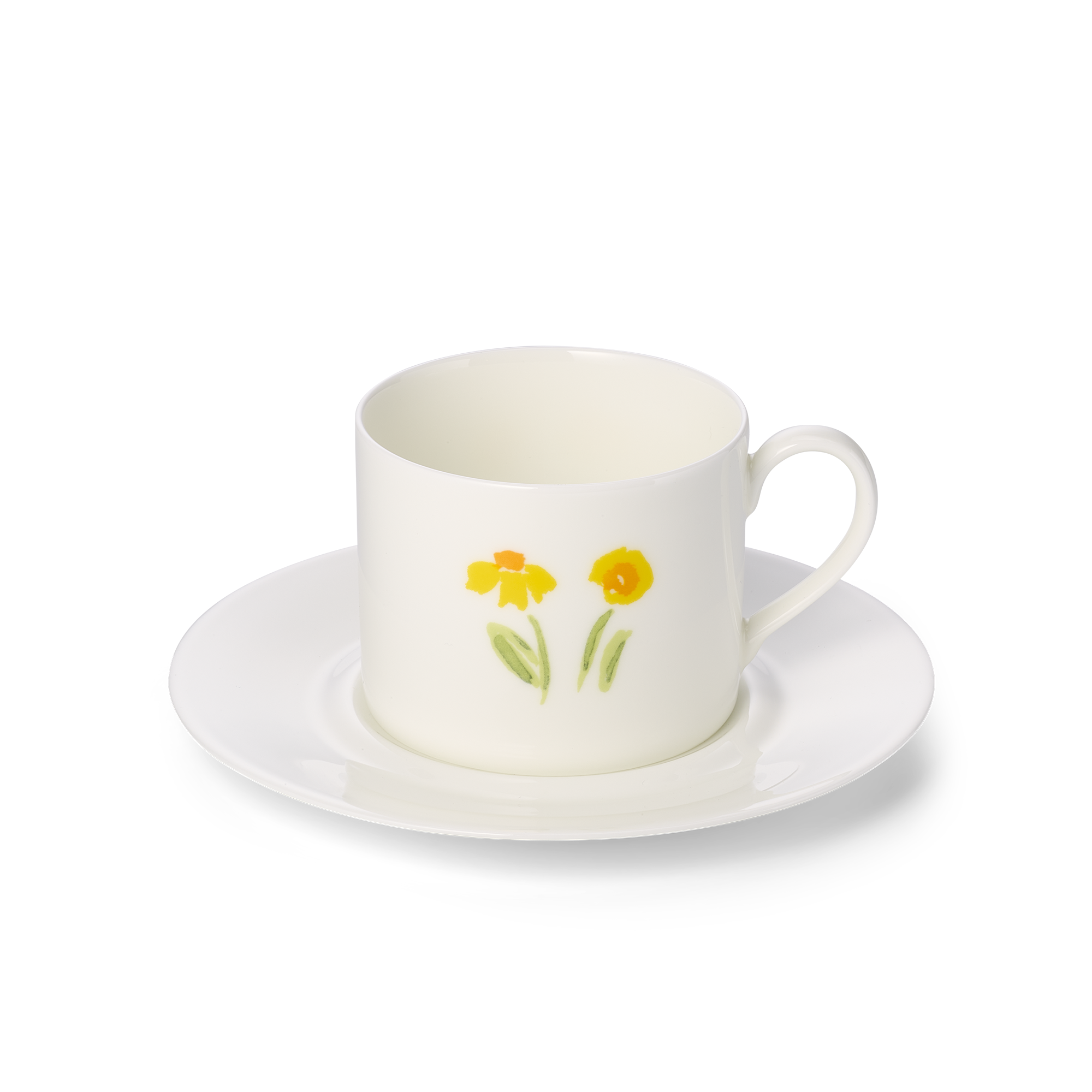 Coffee cup Impression yellow, saucer flat