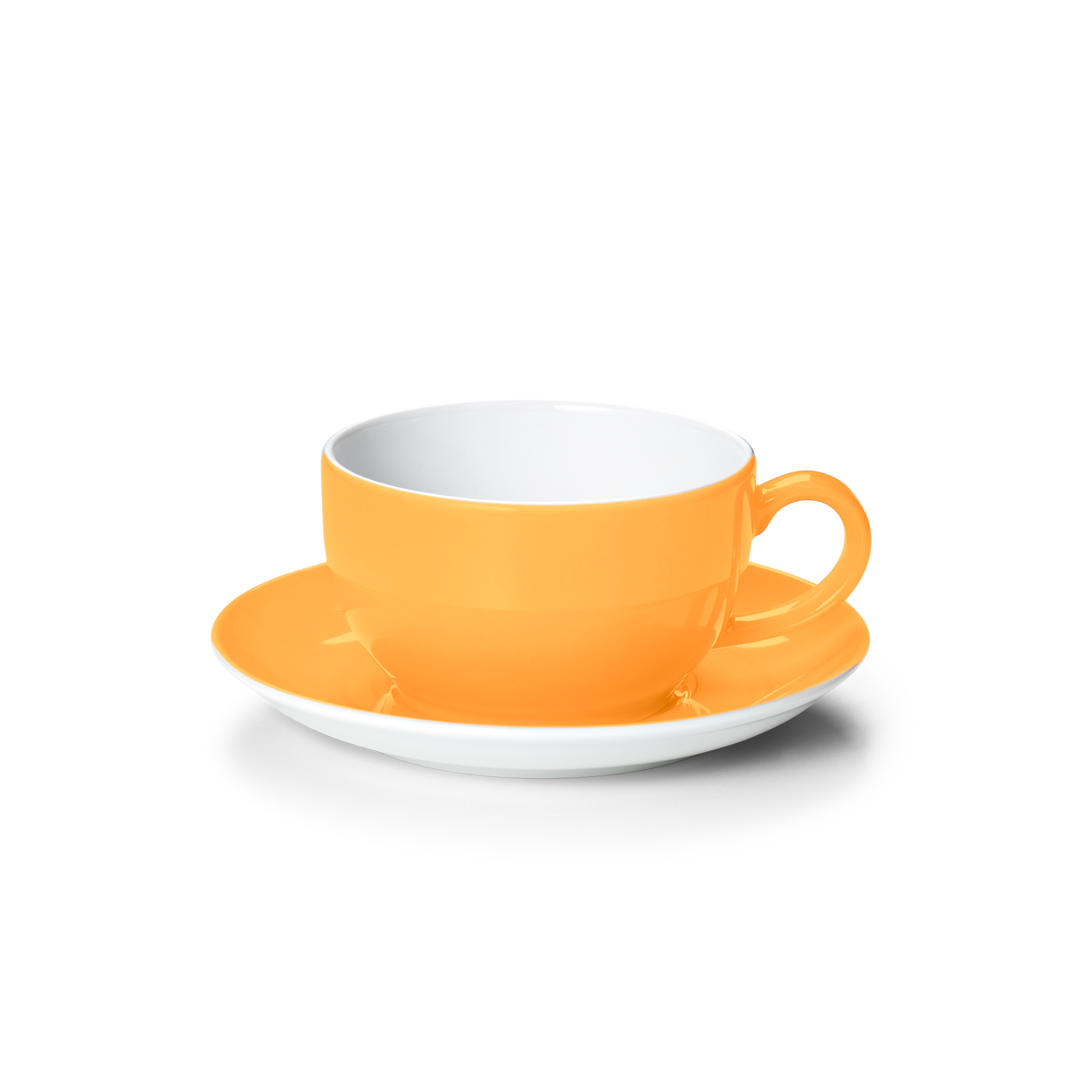 Set Kaffeetasse Solid Color Mandarine
