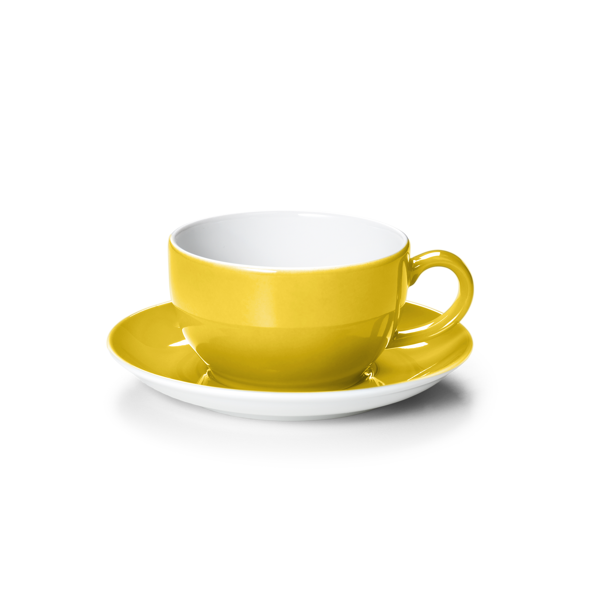 Cappuccino cup Solid Color Sun yellow