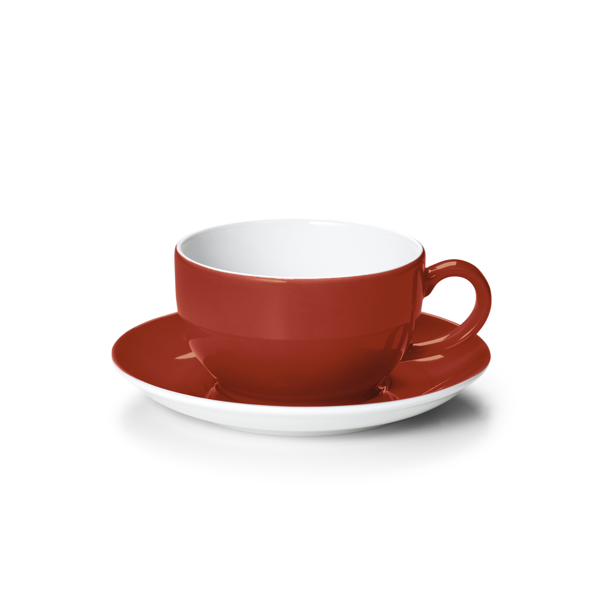 Cappuccino Tasse Solid Color Paprika