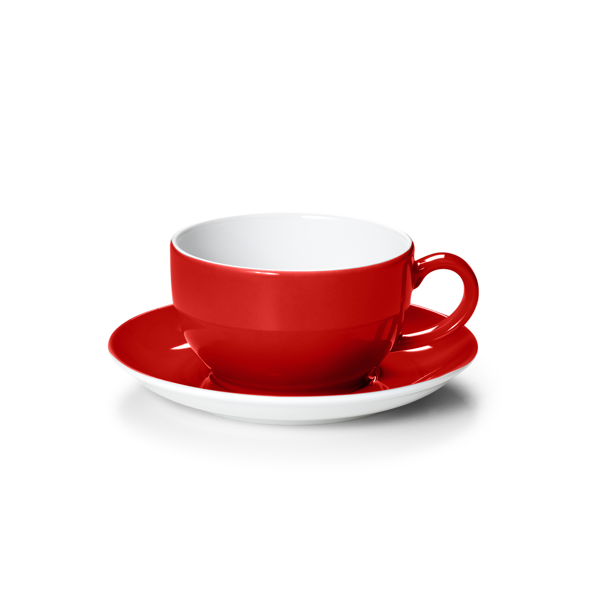 Cappuccino cup Solid Color Signal red