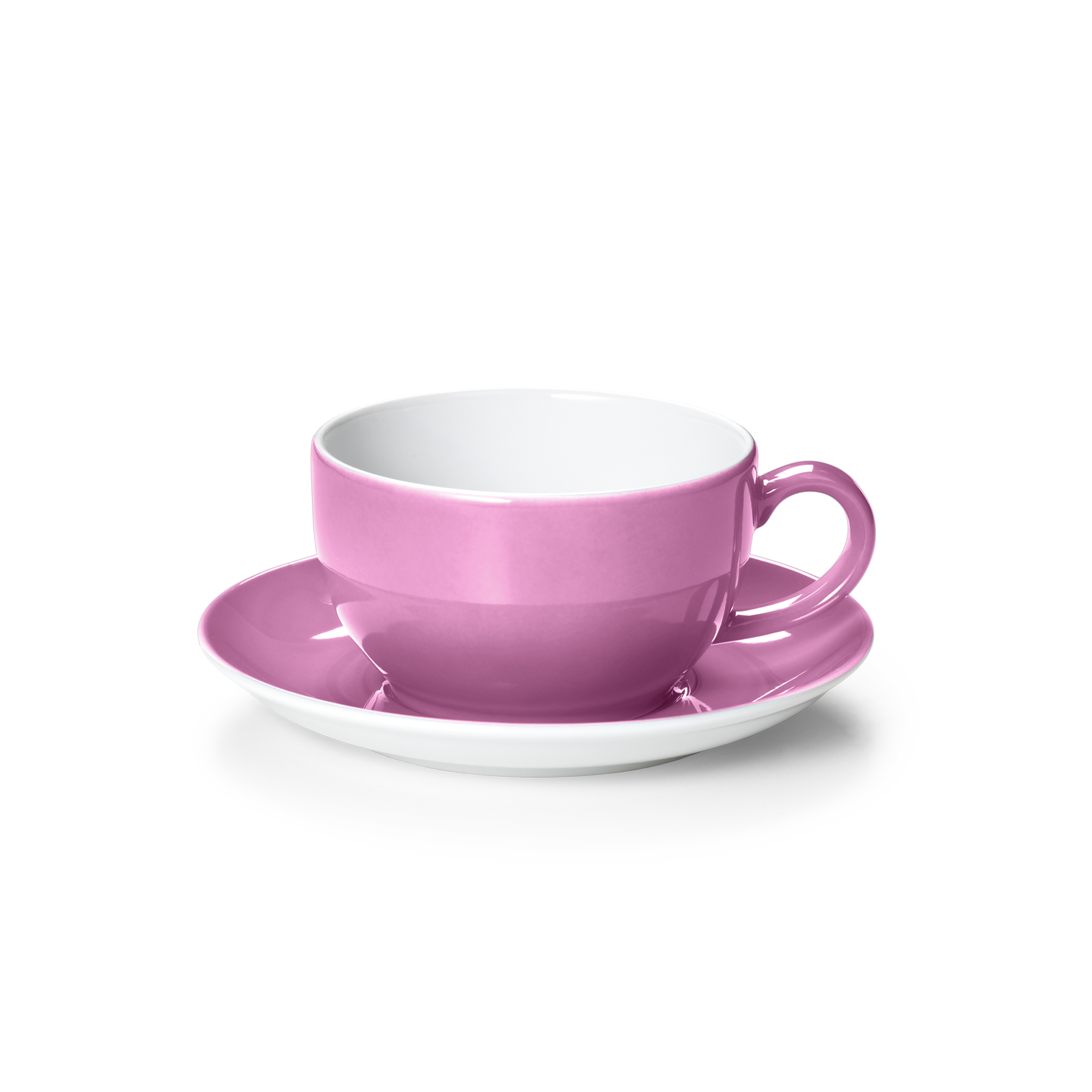 Set Cappuccino Tasse Solid Color Pink