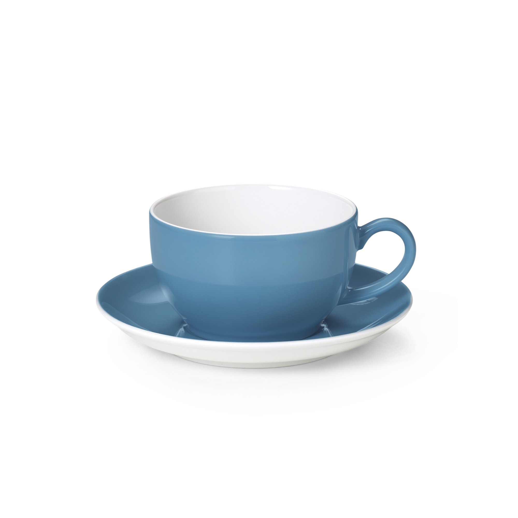 Cappuccino cup Solid Color Vintage Blue