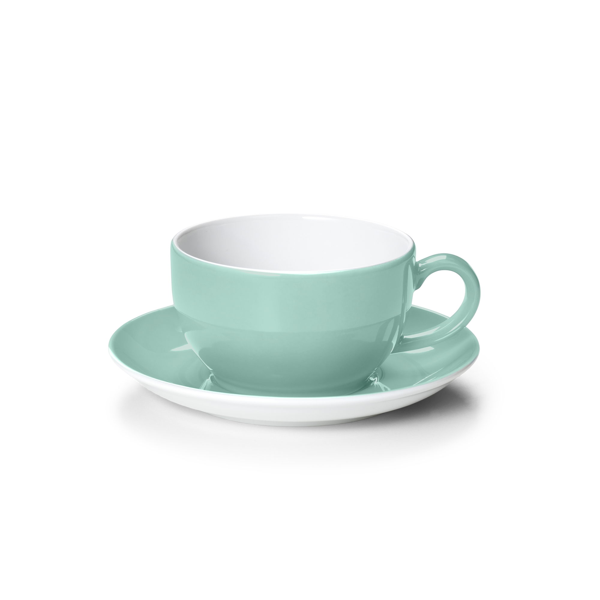 Cappuccino cup Solid Color Turquoise