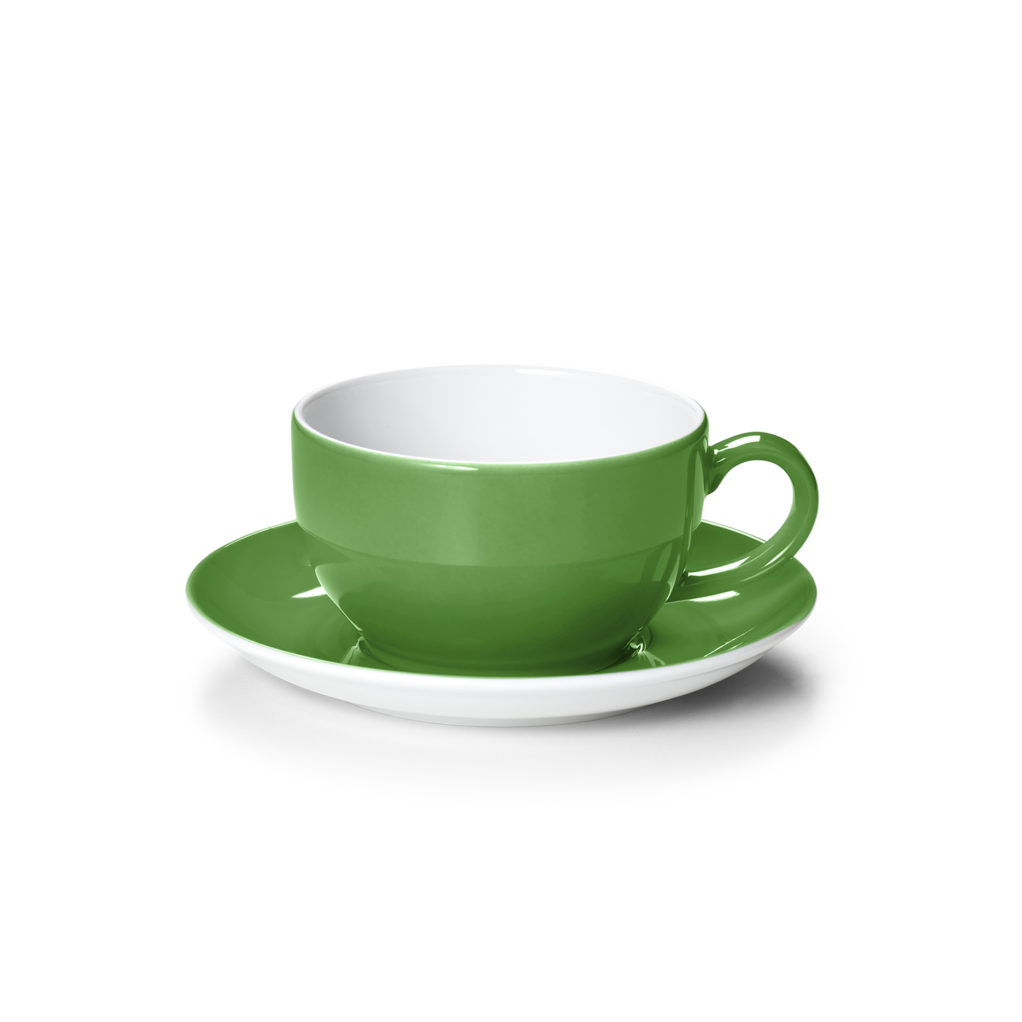 Cappuccino cup solid color apple green