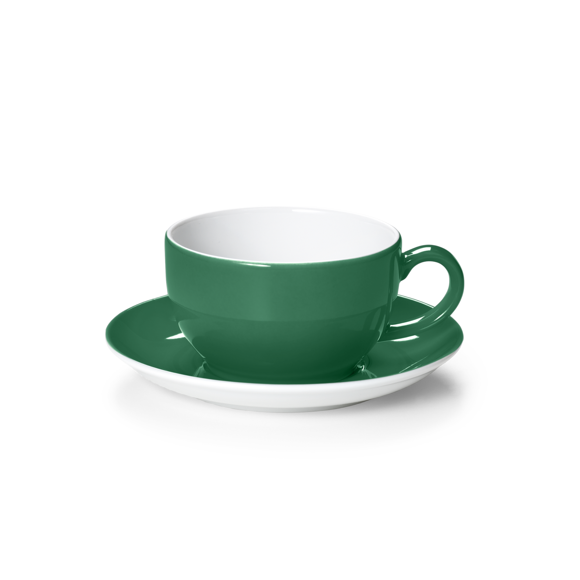 Cappuccino cup Solid Color Fir green