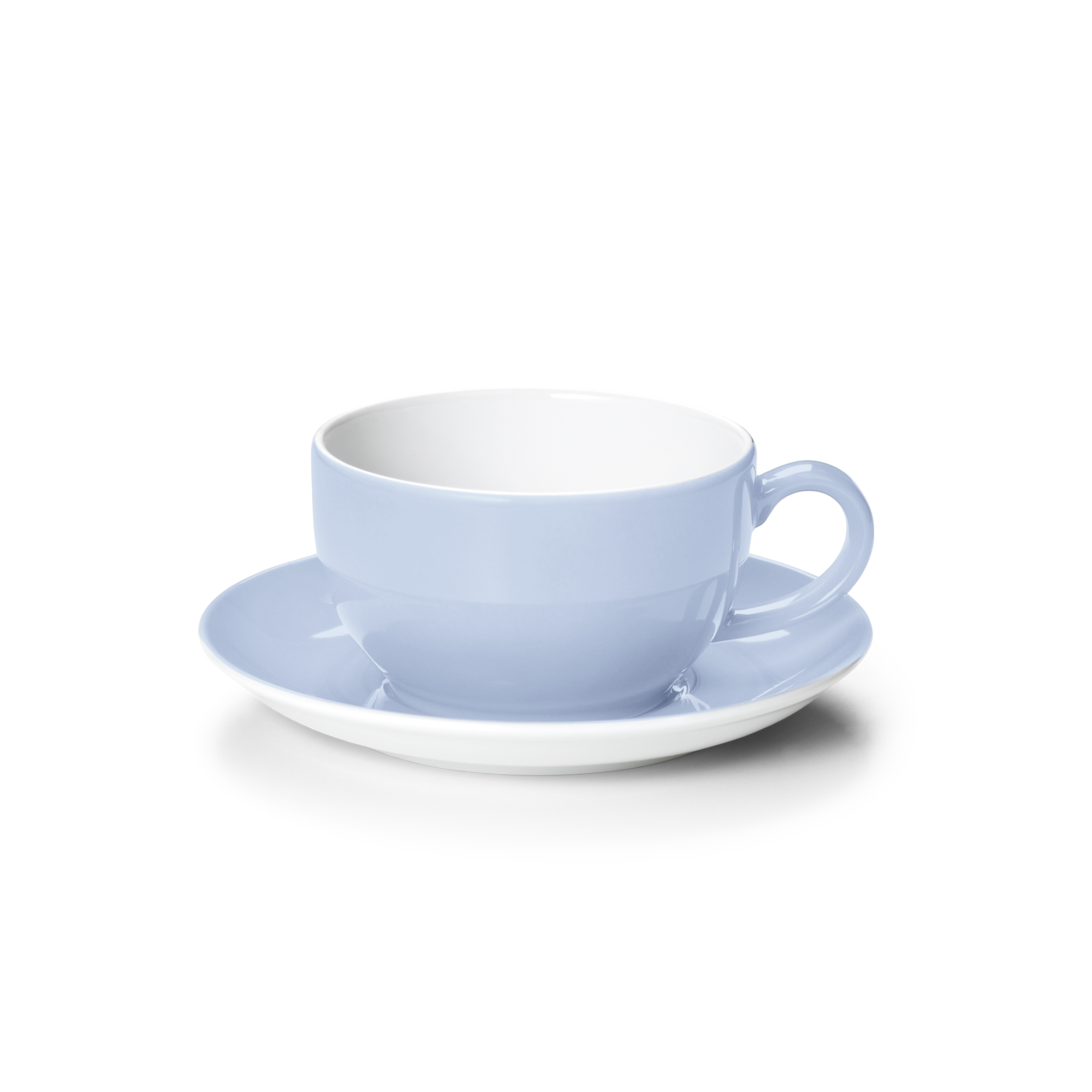 Cappuccino cup solid color morning blue